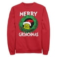 thumbnail image 1 of Men's Dr. Seuss Merry Grinchmas Wreath Sweatshirt, 1 of 4