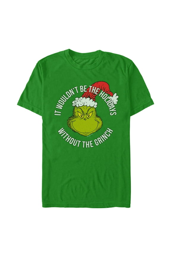 Men's Dr. Seuss No Holidays Without the Grinch Graphic T-Shirt