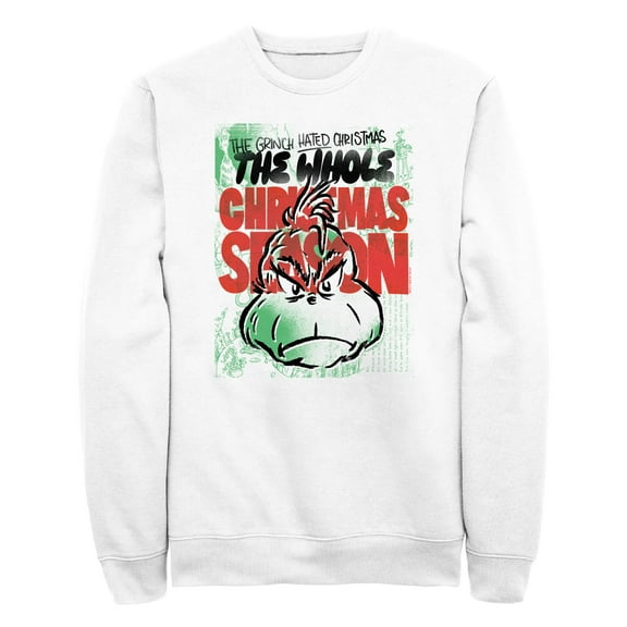 Men's Dr. Seuss The Grinch Hated the Whole Christmas Season Sweatshirt