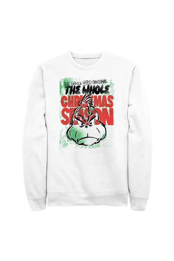 Men's Dr. Seuss The Grinch Hated the Whole Christmas Season Sweatshirt