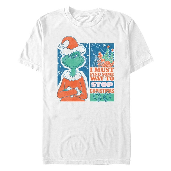 Men's Dr. Seuss The Grinch Must Stop Christmas Graphic T-Shirt