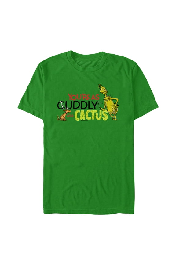 Men's Dr. Seuss The Grinch You're As Cuddly as a Cactus Graphic T-Shirt