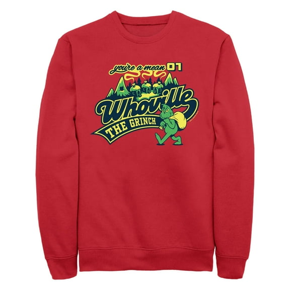 Men's Dr. Seuss The Grinch You're a Mean One  Sweatshirt