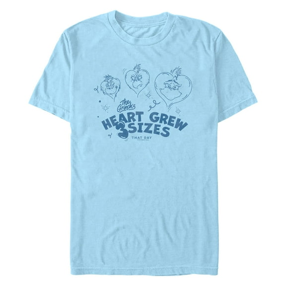 Men's Dr. Seuss The Grinch's Heart Grew 3 Sizes  Graphic T-Shirt