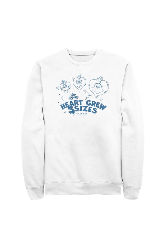 Men's Dr. Seuss The Grinch's Heart Grew 3 Sizes Sweatshirt