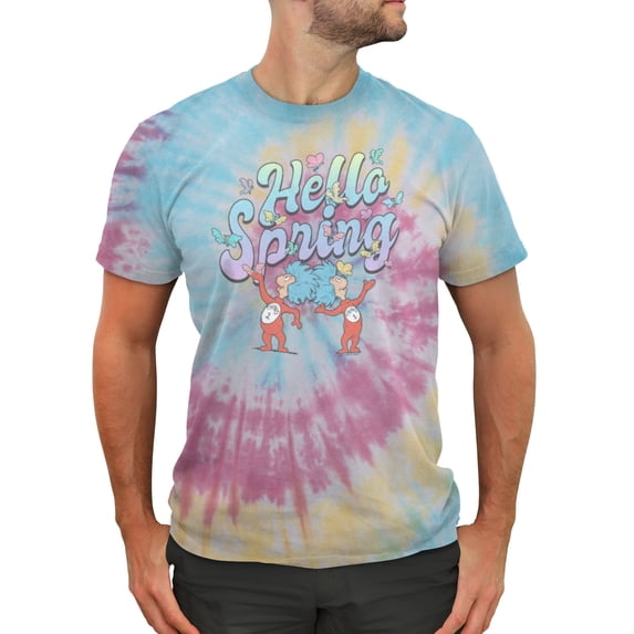 Men's Dr. Seuss Thing 1 and Thing 2 Hello Spring Graphic T-Shirt