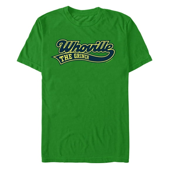 Men's Dr. Seuss Whoville The Grinch Varsity  Graphic T-Shirt