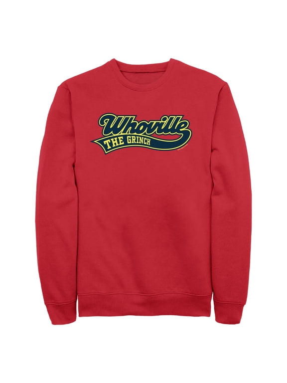 Men's Dr. Seuss Whoville The Grinch Varsity Sweatshirt