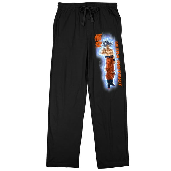 Dragon Ball Super Dragon Ball Super Ultra Instinct Menâ€™s Black Adult sleep pant-Large