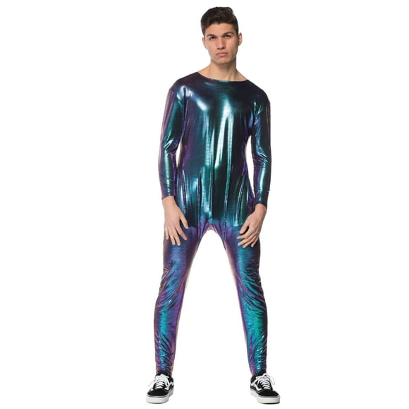 Men's Stretchy Dragon Scale Skin Jumpsuit Costume Medium 38-40