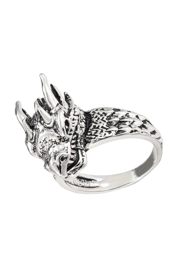 Men's Dragon Head Rings With Nordic Designs Sturdy Stainless Steel Rings Jewelry Accessory For Fashion Enthusiasts