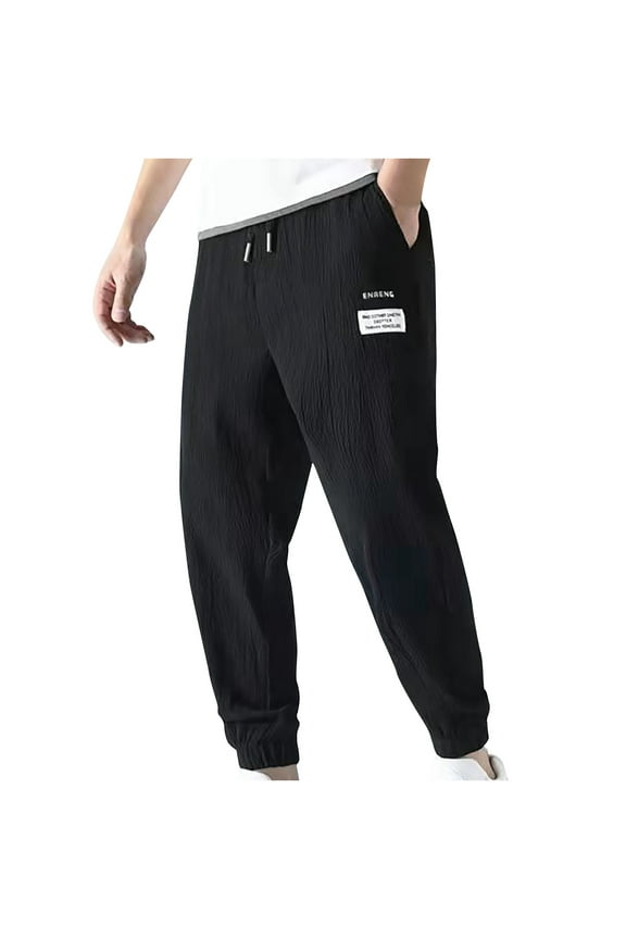 Men's Drawstring Cargo Pants Harem Pants Techwear Athletic Elastic Joggers Casual Trousers Sweatpants with Pocket Relaxed Fit Sport Pants Jogger Sweatpants Outdoor Trousers