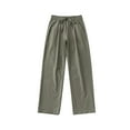 thumbnail image 1 of Men's Drawstring Elastic Loose Ice Silk Pants - Nylon Spandex, Jogging, Straight Leg, Casual, 1 of 8