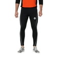 thumbnail image 1 of Men's Drawstring Elastic Waist Thermal Running Tights Pants Ankle Zipper Reflective Elements, 1 of 6