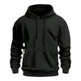 thumbnail image 1 of Men's Drawstring Hoodies Pullover Casual Loose Fit Fleece Sweatshirts Fall Long Sleeve Sweatshirt Hooded Vintage Fashion Outfits with Pocket, 1 of 5