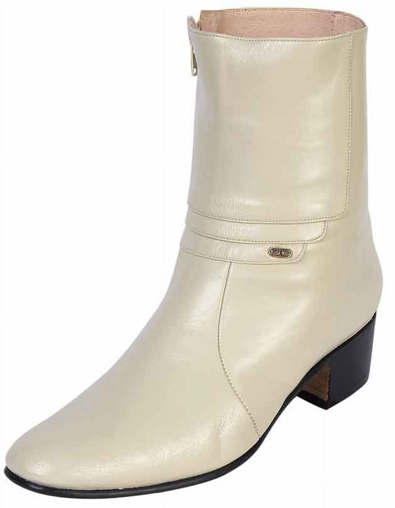 El Besserro Men\'s Genuine Leather Ivory Dress Boots Mex 27 US Size 9 Amazon.com | Authentic El Besserro Men main image 2