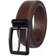 thumbnail image 1 of Men's Dress Belt Black Leather Belts for Jeans, 1 of 6
