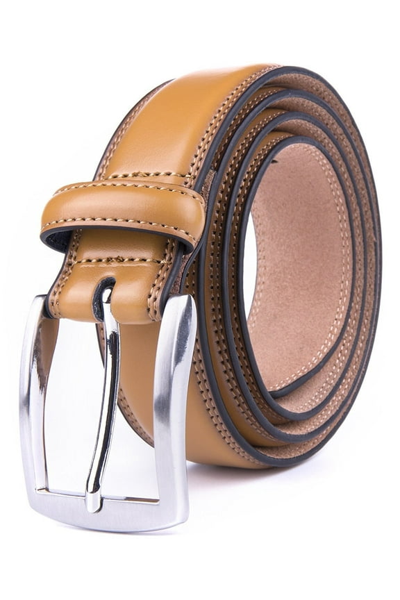 Men's Dress Belt, Genuine Leather Belts - Classic & Fashion Design for Work Business and Casual