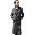 thumbnail image 1 of Men's Dress Coat Dress Coat Top Coat Buttons Closure Double Breasted Overcoat Charcoal Grey Full Length Maxi Coat, 1 of 1