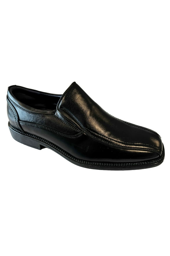 Men's Dress Comfort Leather Dual Elastic Slip-On Loafers Casual Shoes