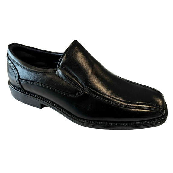 Men's Dress Comfort Leather Dual Elastic Slip-On Loafers Casual Shoes