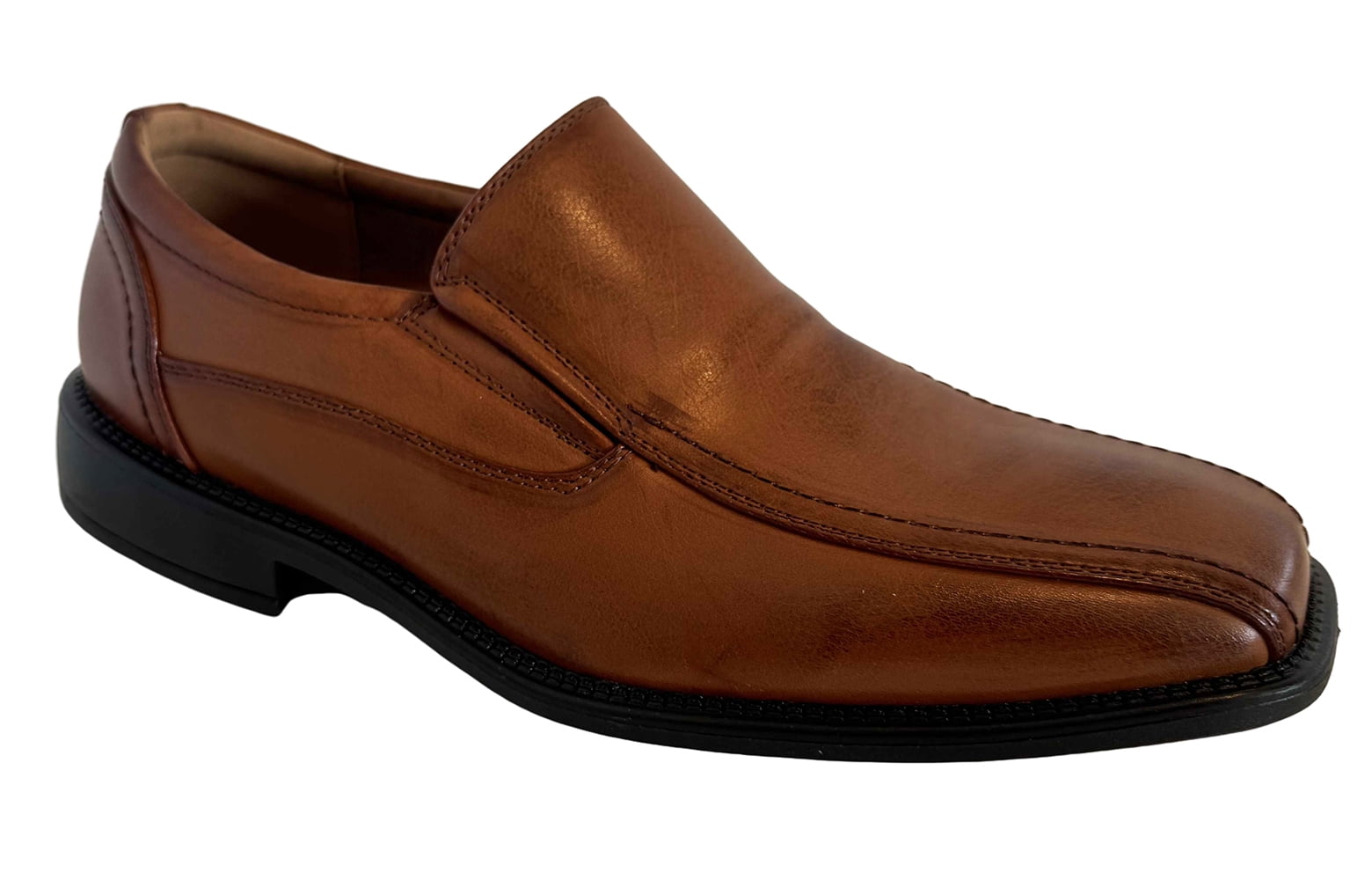 Men's Dress Comfort Leather Dual Elastic Slip-On Loafers Casual