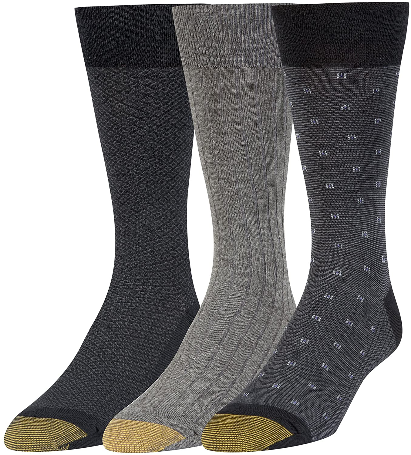 Men's Dress Crew Socks (3 Pairs) Shoe Size 612