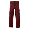 thumbnail image 1 of Men's Dress Pants 38 X 30 Cargo Pants for Men, Lightweight Multi Pockets Outdoor Hiking Pants Elastic Waist Straight Leg Work Pants, Size L, 1 of 3