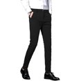 thumbnail image 1 of Men's Dress Pants Business Trousers Lounge Casual Big and Tall Work Travel Golf Straight Fit, 1 of 7