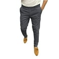 thumbnail image 1 of ZQUUVOU Men's Dress Pants Slim Fit Summer Pants Dark Gray, 1 of 6