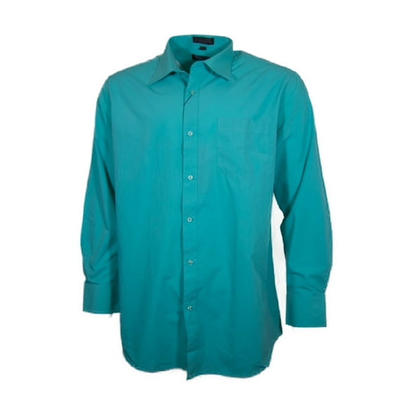 Men's Dress Shirt Long Sleeve Button Up Solid Formal Front Pocket Classic Shirt, Maui Sage, 3XL