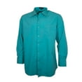 thumbnail image 1 of Men's Dress Shirt Long Sleeve Button Up Solid Formal Front Pocket Classic Shirt, Maui Sage, L, 1 of 17