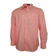 thumbnail image 1 of Men's Dress Shirt Long Sleeve Button Up Solid Formal Front Pocket Classic Shirt, Pink, S, 1 of 17
