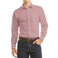 thumbnail image 1 of Men's Dress Shirt Long Sleeve Regular Fit Button Up Pocket Solid Standard Cuff, 1 of 2