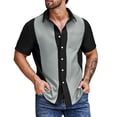 thumbnail image 1 of Men's Dress Shirts Button Down Short Sleeve Loose Summer Casual Breathable Comfortable Mens Shirts, 1 of 4