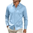 thumbnail image 1 of Men's Dress Shirts Long Sleeve Business Casual Button Down Shirts Regular Fit Formal Shirts, 1 of 5