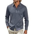 thumbnail image 1 of Men's Dress Shirts Long Sleeve Business Casual Button Down Shirts Regular Fit Formal Shirts, 1 of 5