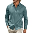 thumbnail image 1 of Men's Dress Shirts Long Sleeve Business Casual Button Down Shirts Regular Fit Formal Shirts, 1 of 5
