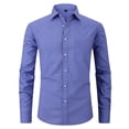 thumbnail image 1 of Men's Dress Shirts Long Sleeve Casual Button Up Shirt Outdoor Shirts Casual Button Down Shirts Dress Shirt Regular Fit Long Sleeve Stretch Shirts Tops Summer Fall Beach Wedding Shirt, 1 of 4