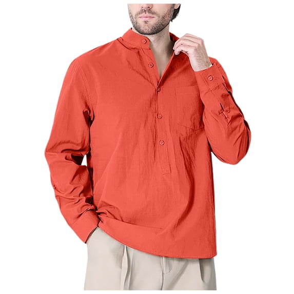 Men's Dress Shirts Long Sleeve Shirts for Men, Slim-Fit Business Casual Button Down Shirts Regular Fit Long Sleeve Stretch Shirts Tops Vacation Wedding Shirts