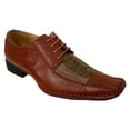 thumbnail image 1 of Men's Dress Shoes Alligator Crocodile Leather Lined Lace Up Oxfords Western, 1 of 3