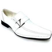 Mens Dress Shoes Fashion Elastic Slip On Buckle Formal Casual Loafers