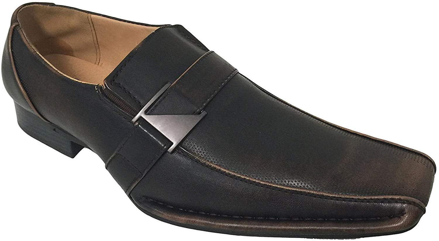 Black Buckle Slip-On Loafers for Men Step confidently. Stand out effortlessly. ?✨ Meet our  main image 3