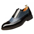 thumbnail image 1 of Men's Dress Shoes Genuine Leather Oxfords Luxury Formal Business Suit Shoes with Blake Rapid Stitch, 1 of 8