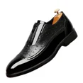 thumbnail image 1 of Men's Dress Shoes Genuine Leather Oxfords Luxury Formal Business Suit Shoes with Blake Rapid Stitch, 1 of 8