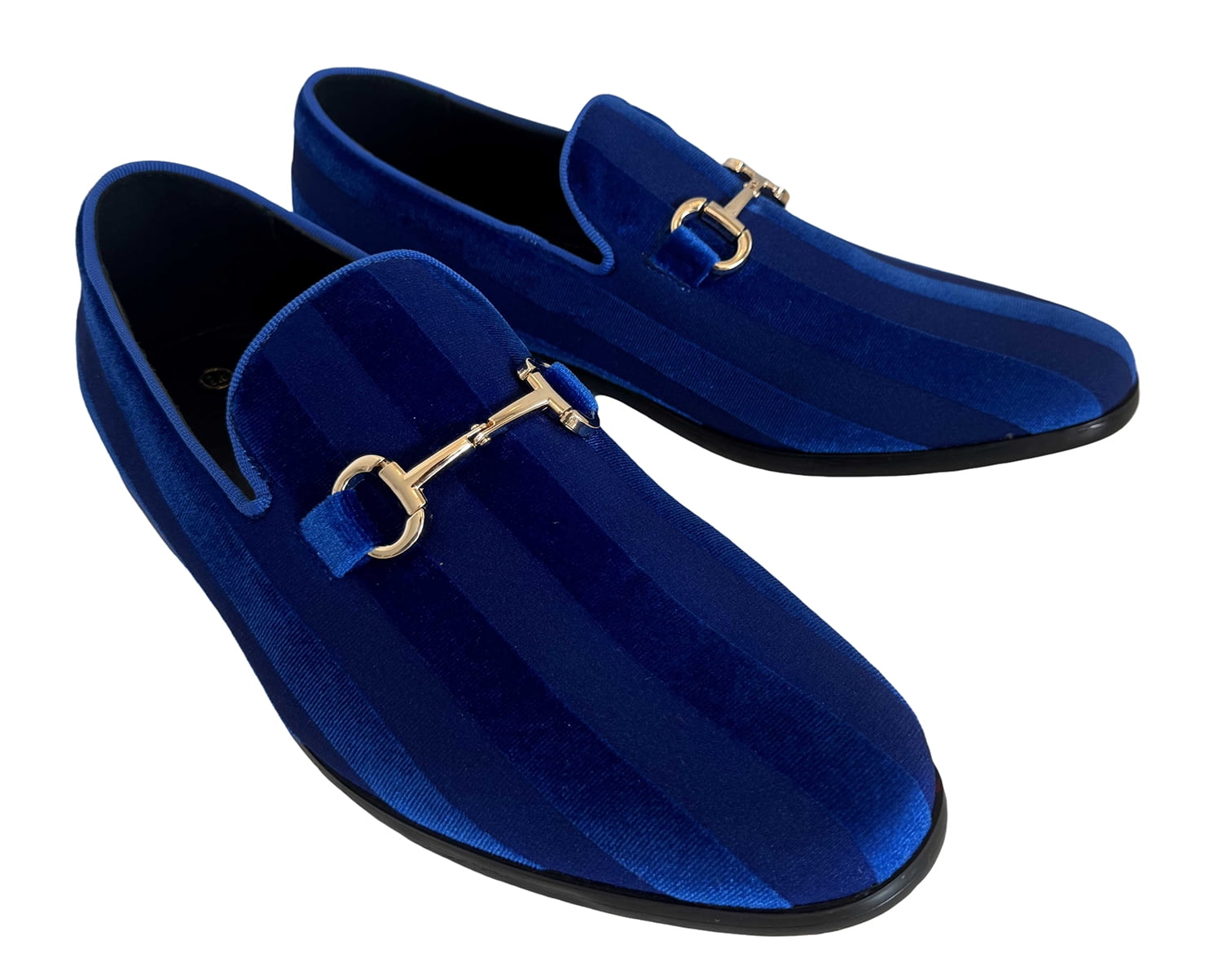 Loafers Prom Shoes Navy Blue Men's Dress Shoes Tuxedo Velvet