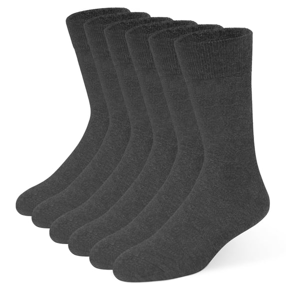 Men's Dress Socks, 6-Pair Classic Men's Formal Socks, Premium Dress Socks For Men for Business, Office & Casual Wear, Breathable Soft Cotton Blend
