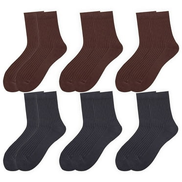Men's Dress Socks Cotton Thin Classic Lightweight Socks Solid Soft Breathable Socks,Style 3，G40466
