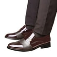 thumbnail image 1 of Men's Dress Tuxedo Shoes Comfortable Slip On Classic Patent Leather Loafers Lightweight Casual Business Shoes, 1 of 4