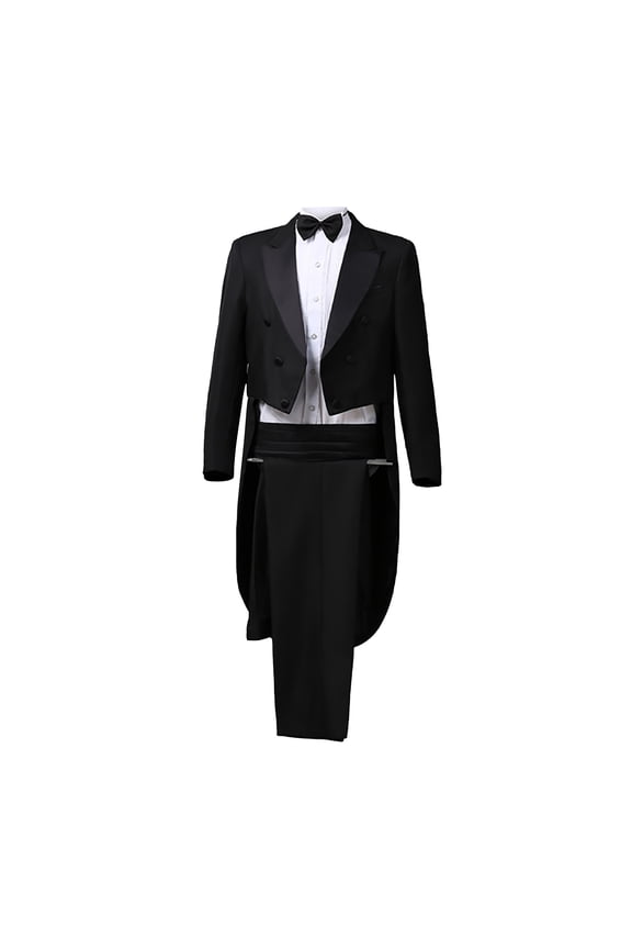 Men's Dress Tuxedo Suit Performance Clothes Dinner Party Wedding Blazer Suit Jacket Four-Piece Suit